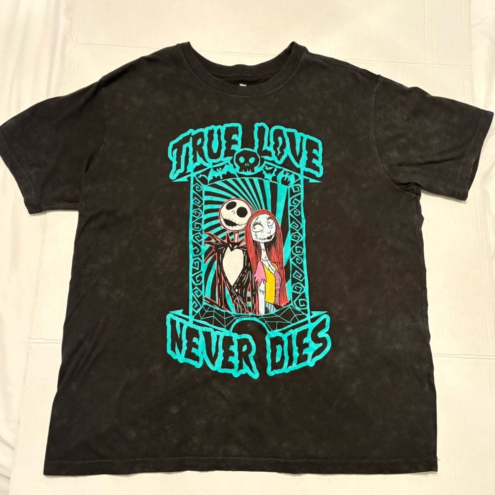 Disney Black T-Shirt with Blue and Red Design